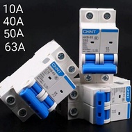 MCB CHINT NXB-63 6kA 2P 10A 40A 50A 63A 2 Pole MCB Type C