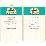 Beone Prepaid SIM Card 4G 5G Coverage Celcom Digi Unlimited Data and Calls