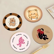 【Art Living】 Heat Insulation Pad Cute Dog Cat Coffee Cup Teapot Pad Soup Pot Table Mat Heat Resistan