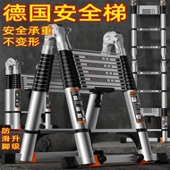 Ladder Household Folding Trestle Ladder Portable Engineering Ladder Aluminum Alloy Indoor Small Ladder Multifunctional Telescopic Ladder