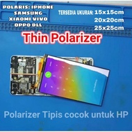 POLARIZER LCD HP TIPIS 15x15 CM - 20x20 CM POLARIS KHUSUS LCD HP 🛒