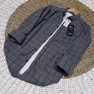 KEMEJA UNISEX LONG-SLEEVED FLANEL SHIRT FOR MEN AND WOMEN WITH PREMIUM QUALITY PLAID MOTIF FLANNEL S