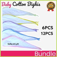 ℎ ♐ ⍪ 12PCS /6PCS Bigkis Belly Binder for Newborn Baby / Baby Set 100% Cotton Bigkis (Baby.em.shop)