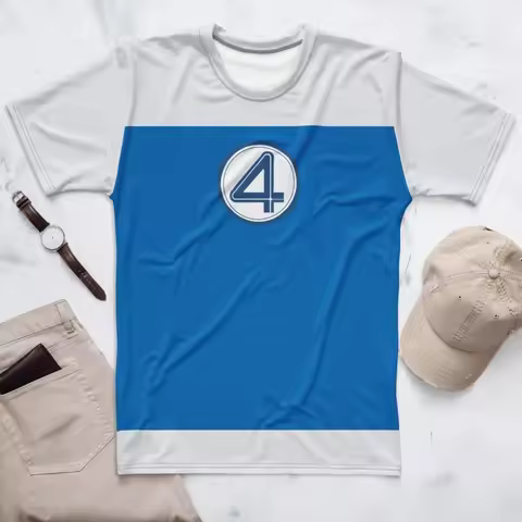 Fantastic Four New Men's Role Playing Top Summer Comfortable Sports Shirt Men Women Loose Breathable