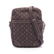 [二手] 路易威登LOUIS VUITTON單肩包 Pochette Danube Monogram Mini Lin Ebene M95228 Ebene 帆布皮革 Danube 女士