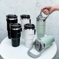 【OMORY】#304不鏽鋼探索手提吸管杯890ml/600ml(附吸管)