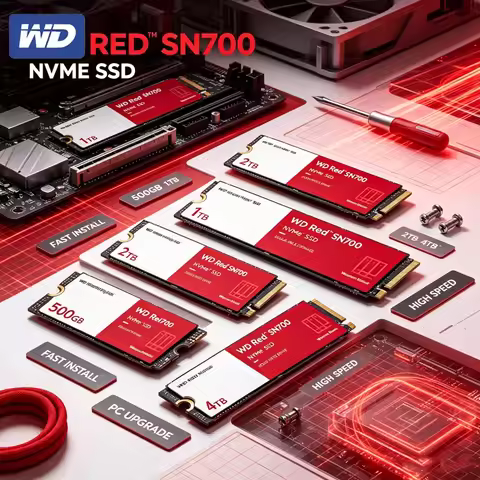 WD Red SN700 Western Digital 500GB 1TB 2TB M.2 2280 PCIe4.0 NVMe SSD NAS Friendly Storage For Deskto