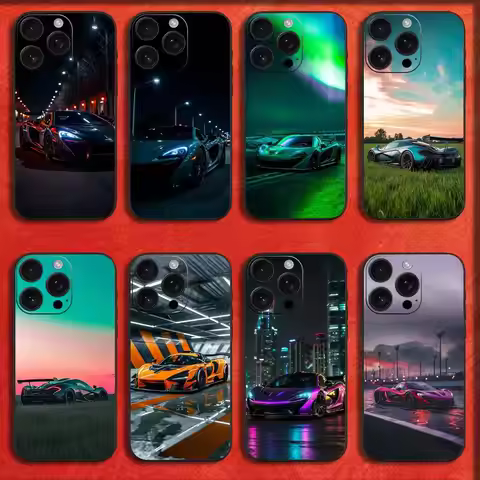 Sport Car P1 M-McLarenS Phone Case For iPhone 16,15,14,13,12,11,Pro,XS,Max,XR,Plus,E,Mini Black Shoc