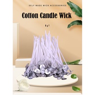 Candle Wicks 2.6-20cm 100Pcs Pack Tightly Braided Cotton for Candles DIY Candle Making Ghee Lamp Puj
