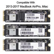 256GB 512GB 2เทราไบต์ SSD สำหรับ2013 2015 2017 Macbook Air A1465 A1466 Macbook Pro A1502 A1398 1TB i