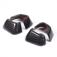 For BMW X1 iX1 U11 2023-2024 ABS Carbon Fiber Car Steering Wheel Turn Signal Wiper Lever Cover Trim 