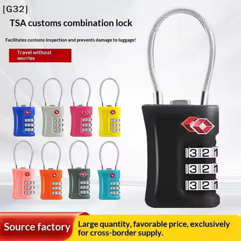 Travel TSA Customs Lock Password Changeable Lock 3 Digit Portable Zinc Alloy Suitcase Luggage Backpa