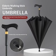 New Style Automatic Long Handle Umbrella 77cm 8-Bone Vinyl Sunny Umbrella Walking Cane Umbrella Dual