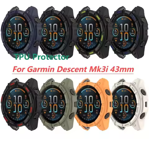 TPU Case For Garmin Descent Mk3i 43mm Smart Watch Band Soft Silicone Cover Mk 3i Bumper Protector Sh