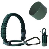 Moss Green / Ballet Pink Paracord Handle and Silicon Boot for Tumbler Accessories 12oz - 40oz Sports