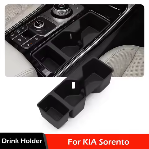 Cup Holder For Kia Sorento 2026 2025 - 2021 LHD Center Console Water Drinks Holder Storage Box Car I