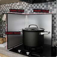 304 Stainless Steel Kitchen Oil Baffle Gas Stove Stir Fry Splash Proof Plate Range Hood Heat Insulat