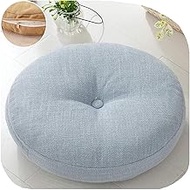 Thick Meditation Cushion with Cover - Round Detachable Chair Pads for Dining, Yoga & Dogs - Japanese
