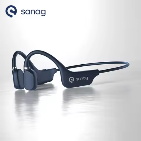 Sanag A5X True Bone Conduction Headphones Wireless Sport Open Ear Bluetooth Earphones 3D Stereo Soun