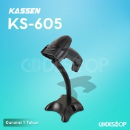 KASSEN KS-605 1D/2D AUTO SCAN&SENSE USB CABLE+STAND
