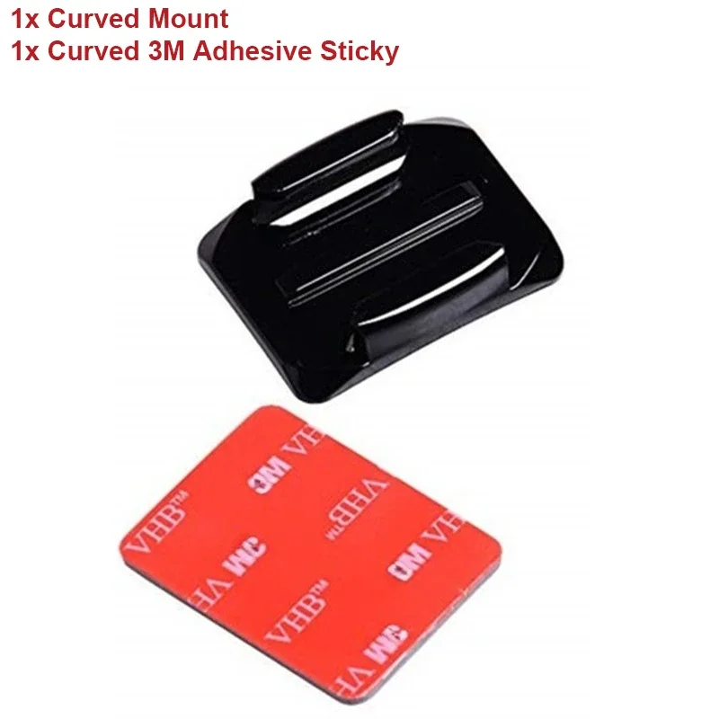 For GoPro Hero 12 11 Helmet Adhesive Sticky Mounts Flat Curved 3M Mount For GoPro 11 10 9 8 7 6 5 In