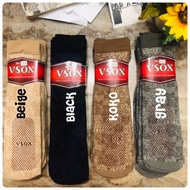 STOKIN KAKI MUSLIMAH BERCORAK/STOKIN PANJANG/STOKIN VSOX (35cm)