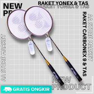 ( FREE 2GRIP & 2KOK ) 2 RAKET YONEX CARBONEX 9 BULU TANGKIS ANAK - RAKET BADMINTON ANAK - RAKET PEMU
