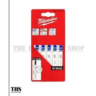 MILWAUKEE T118AF Metal Jigsaw Blades Pack of 5- （4932340011）