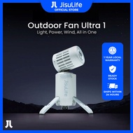 Jisulife Outdoor Fan Ultra1 13500mAh Tripod Stand with Focus Beam Light 10 Speed Control Turbo Wind