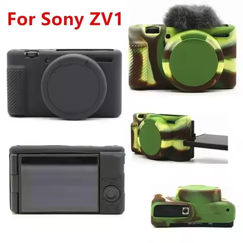 Silicone Armor Skin Case Cover For Sony A7M4 A7IV A7C ZV-1 ZV1 A7S A7R A7 IV III II A7III A7M3 A7RM4