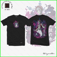 Anime Demon Slayer Unisex Short Sleeve Tops Fashion Akaza Graphic Cosplay Tee Casual Cotton Tee Shir