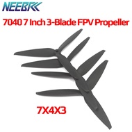 4PCS 7040 7 Inch 3-Blade 7X4X3 PC CW CCW 7inch FPV Propeller For 2806.5 M2807 Motor FPV RC Models MA