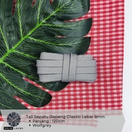 ORLIM LACES Classic Flat Shoelaces 327/574 Wolfgrey Width 8mm