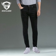 EAGLADE Black Jeans 201 Stretch Denim Pants Casual Work Pants Stretch Slim Fit Jeans C03