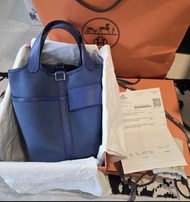 Hermes Picotin cargo 18 藍