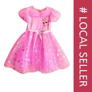 frozen dress girl dresses local / frozen dress kids / frozen princess dress / gaun frozen / gaun fro