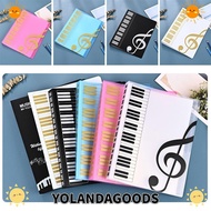 YOLANDAGOODS1 Piano Paper Sheets Folder, PP A4 Guitar Sheet Music Book Folder, Storage Organizer 40 