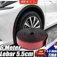 SEAMETAL Car Fender Protective Sticker Eyebrow Wheel Anti-collision Strip Universal Front Bumper Ant
