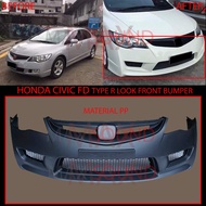HONDA CIVIC FD FD1 FD2 2006-2011 TYPE R NAMPAK BUMPER DEPAN SKIRT BUMPER BELAKANG BODY KIT BODYKIT M