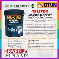 JOTUN 15 LITER JOTASHIELD INFINITY EXTERIOR PAINT/ CAT DINDING RUMAH LUAR