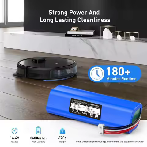 14.4V 6500mAh Robot Battery For Ecovacs Deebot Ozmo 950 T5 T8 T9 Aivi T10 T20 X1 Omni DX93 DX96 DBX1