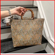 GR4 2026 New Floral Print Women Hnadbag Large Capacity Versatile Stylish Chic Chinese Style Bag 4GR