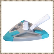 (RSDF) Vacuum Cleaner Head Triangular Pool Head with Side Brush Suction Head Brush Cleaner Swimming 