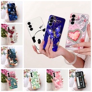 Clear Casing For Samsung Galaxy A57 5G Cover Luxury Cute Cat Fashion Butterfly Cool Painted Case For
