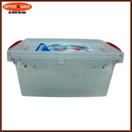 Multipurpose Storage Box Plastic Container Box Transparent Drawer with Handle Combo Set 3 in 1