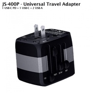 Js-400p - Universal Travel Adapter 4 USB Port 3.6A Max Total Output