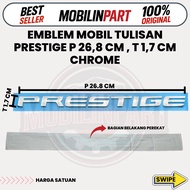 PRESTIGE Chrome Car Emblem P 26.8 Cm, H 1.7 Cm