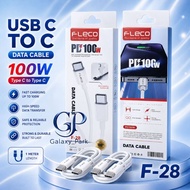 Fleco F-28 PD 100w Type C To C Super Fast Charging Cable 1M For All Types of Smartphones GLX