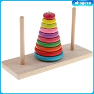 Tower of Hanoi Wooden Puzzle Game 10 Rings