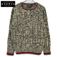 Polo Country 象牙羊毛圓領針織衫，M 碼 [二手]